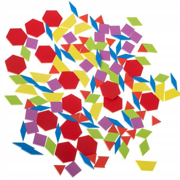 Träpussel Montessori kreativt 155 bitar