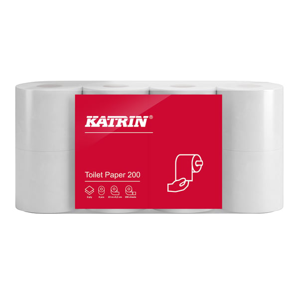 KATRIN 2w vitt toalettpapper, 56-pack.