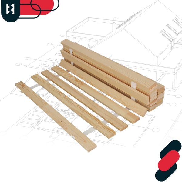 Träsängram med ribbor på band för madrass 90 x 200 cm