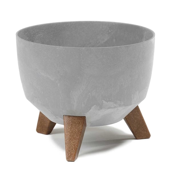 Rosa Eco blomkruke, grå beton, 24x15 cm