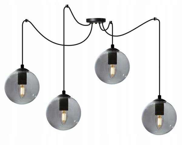 LED-lasipallohämähäkki-kattovalaisin