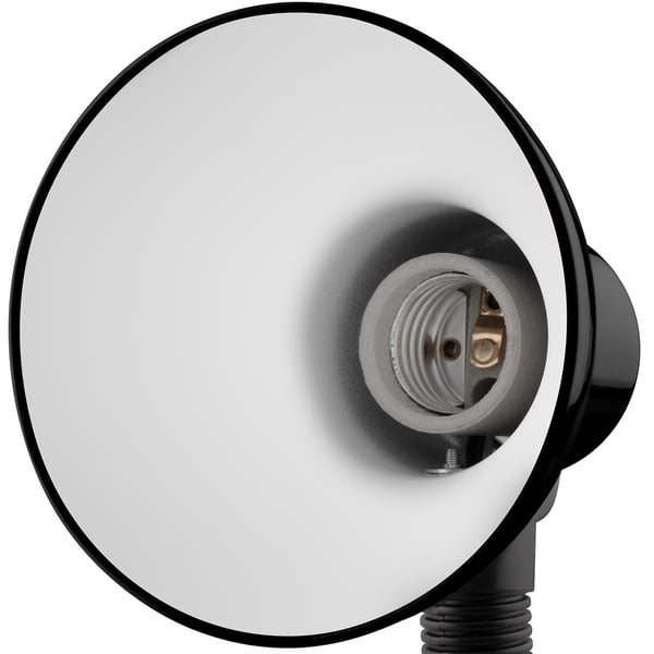 Skrivebordlampe regulerbar LIRIA skolelamp nat E27 klemme sort LUMILED