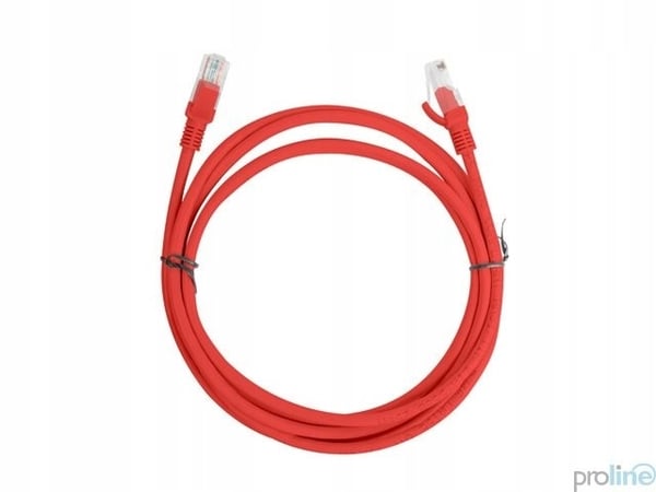 Lanberg UTP cat.6 patchkabel 0,25 m rød