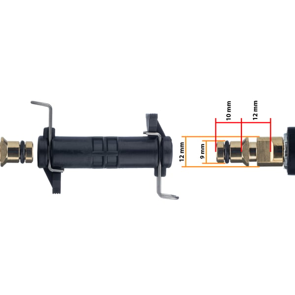 Adapter Click-Click-koppling för högtrrycksstvättar K-serien K2 K3 K4 K5 K6 K7