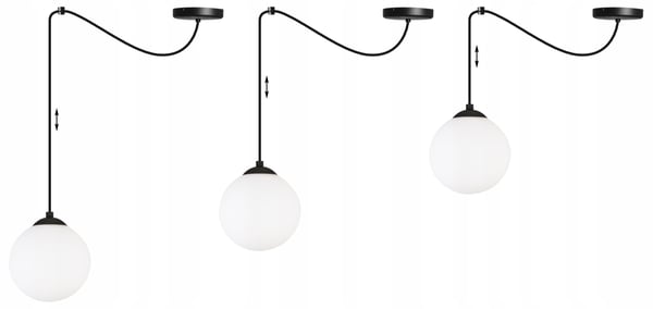 KATTOVALAISIMEN HÄMÄHÄKKIPALLO MUSTA LED 15CM