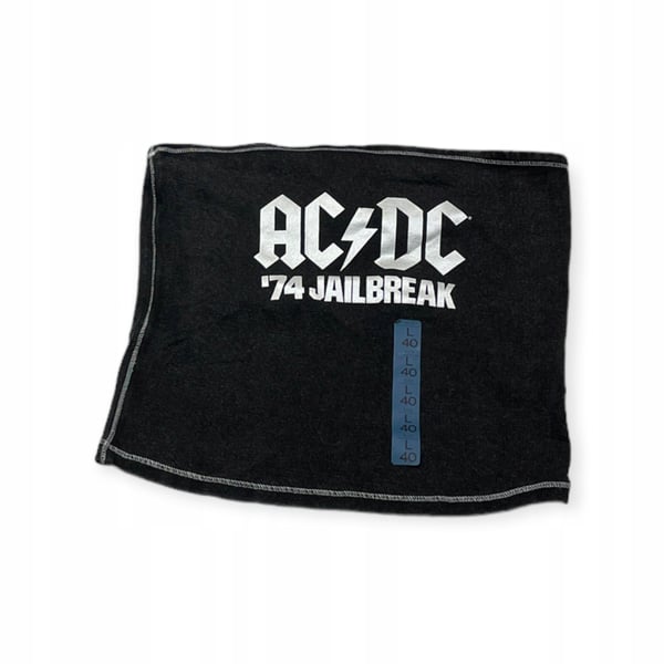 AC/DC Pull&Bear dametop uden skuldre størrelse S AC/DC Pull&Bear dametop uden skuldre størrelse S