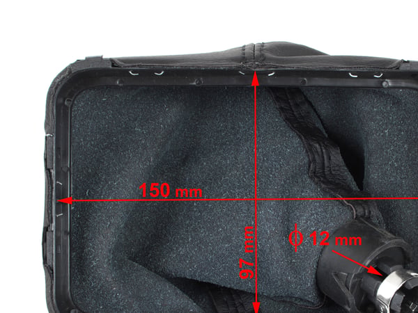 VW New Beetle 98-12 gearknapkule sort med gummimansjett 5 gear