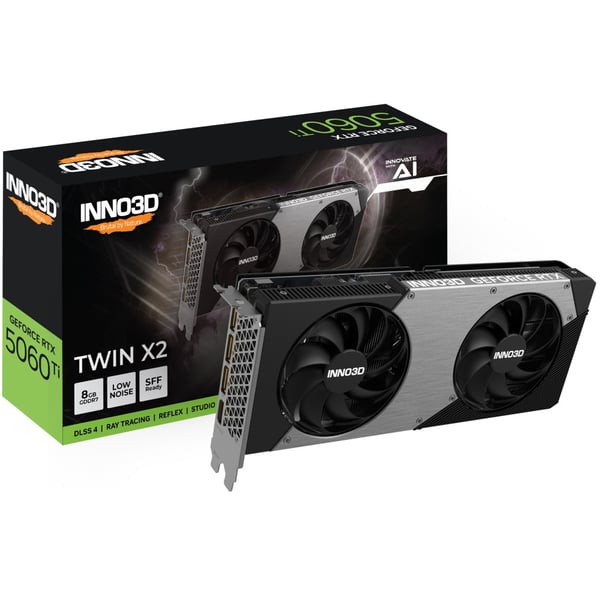 Näytönohjain INNO3 RTX 5060 Ti Twin X2 8GB