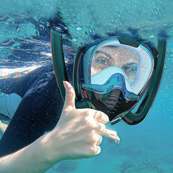 Snorkelmaske til vand, størrelse S/M