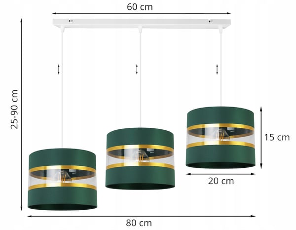 Loftshængende lampe lysekrone lampeskærm moderne