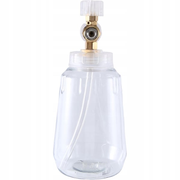 Skumbricka 1L transparent mässingsmunstycke 1,2mm R-01