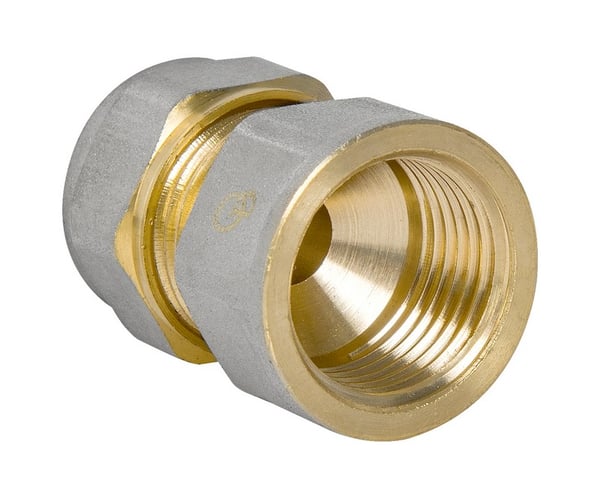 PEX-AL-PEX KROM FORBINDELSE 1/2*20 PIGE - D002.1/2*20