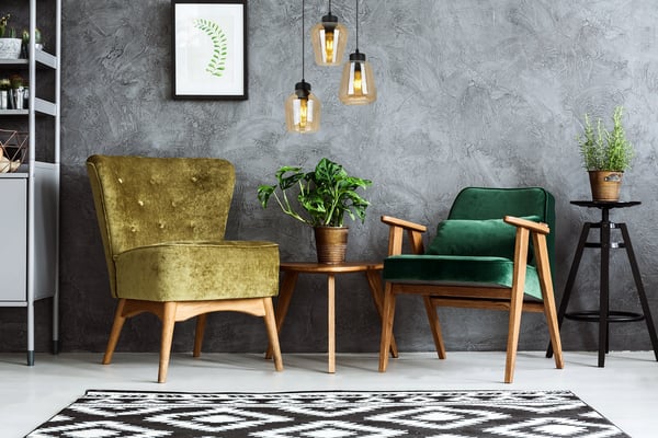 MODERNE ELEGANT HÆNGELAMPE MED GLASSKÆRM