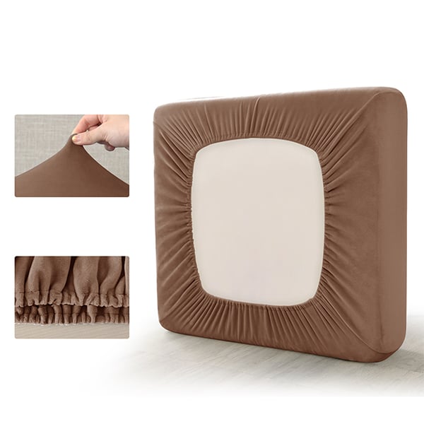 Sofföverdrag sammet brun 50-65cm