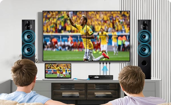 VIDEOSEITÄN OHJAIN HDMI 2X2 JAKAJA