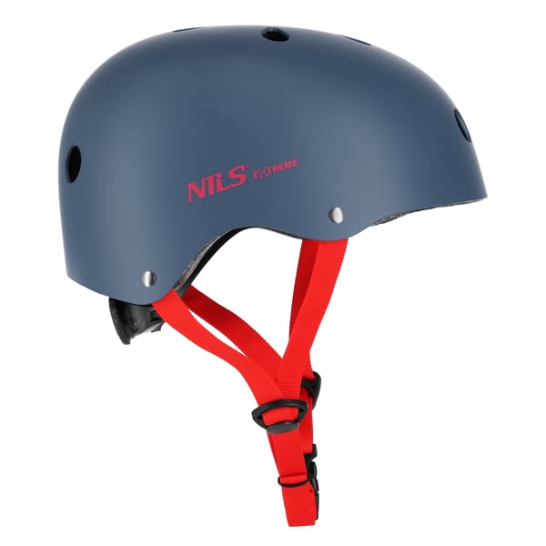 Kypärä harmaa-punainen koko XS(48-52CM) MTW001-1 NILS EXTREME
