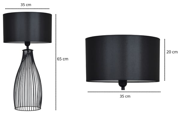 Moderne gulvlampe med lampeskærme at vælge imellem