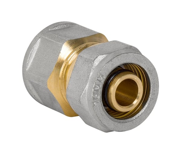 PEX-AL-PEX KROM FORBINDELSE 1/2*20 PIGE - D002.1/2*20