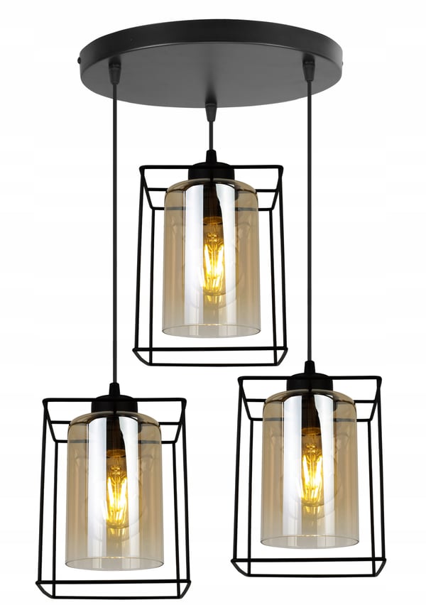 MODERNE ELEGANT HÆNGELAMPE MED GLASSKÆRM