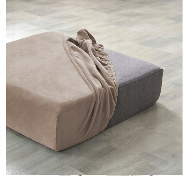 Sohvan selkänojan päällinen 40-80 BEIGE cappuccino joustava sametti [57W-CP]