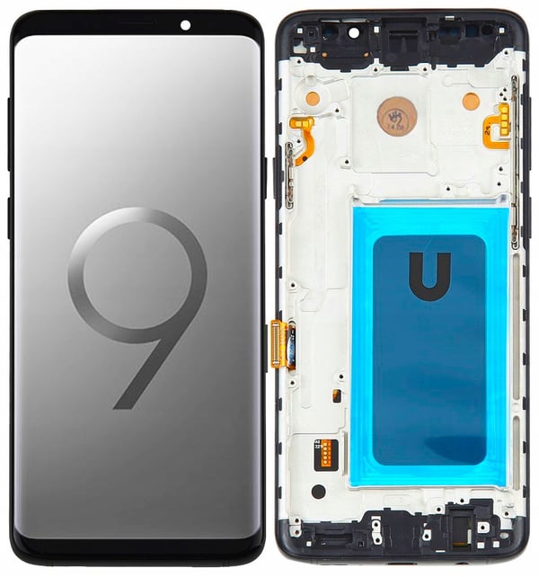 Samsung Galaxy S9 Plus G965 SM-G965F Incell LCD-skærm sort med ramme