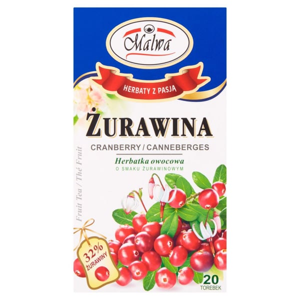 Malwa tranbärsfrukter 40 g (20 x 2 g) Malwa tranbärsfrukter 40 g (20 x 2 g)
