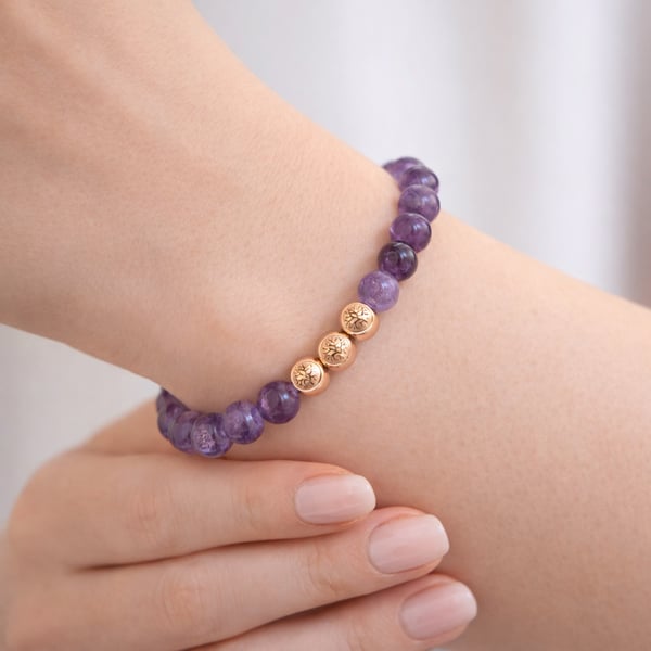 BBKO-01-FIOL-R1 Damearmbånd Harmony violet