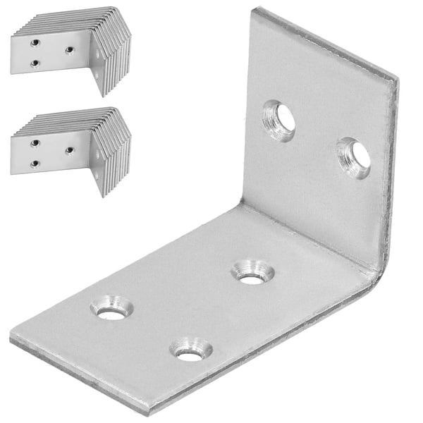 KOTARBAU® snedkervinkelkobbling rustfrit stål galvaniseret 30 x 45 x 25 mm sæt med 25 dele