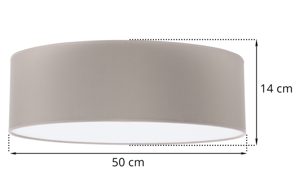 GAJA PLEXI KATTOVALAISIN OLIIVI 50cm E27