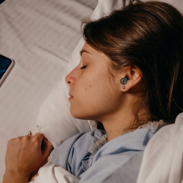 Medi Sleep ørepropper til soveposer i størrelse XS / S / M / L, sort