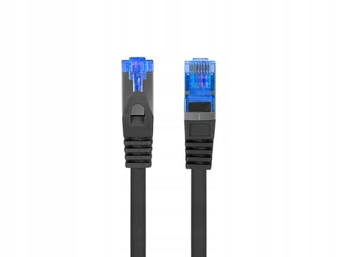 Patchkabel Lanberg S/FTP kat.6A 0,5m lszh CCA fluke bestået sort