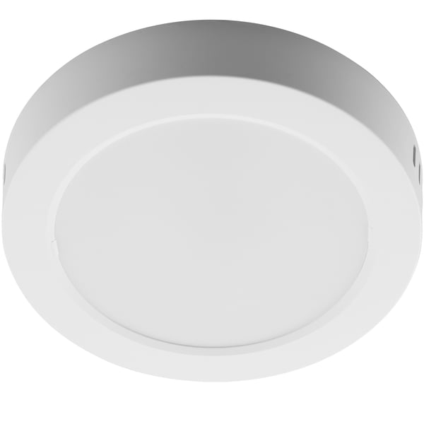 Takmontering LED-taklampa 12W rund 4000K GLOW vit LUMILED