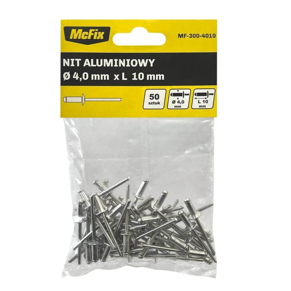 ALUMIININIITIT OP-50 KPL 4.0*10MM - MF-300-4010