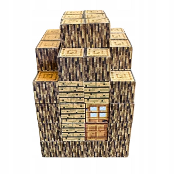 Minecraft magnetiska byggstenar med stark magnet 84 delar och 2 figurer