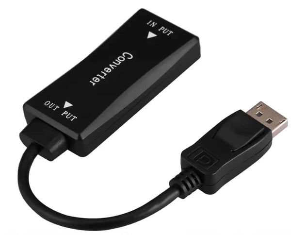 HDMI 4K naaras-DisplayPort kohinas-adapteri