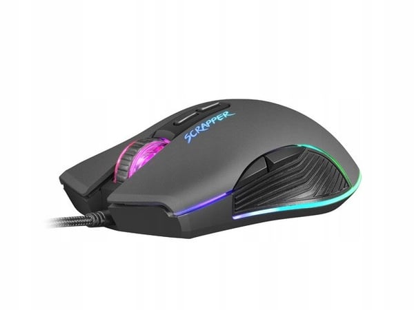 Fury Scrapper Trådbunden Optisk Gamingmus 6400 DPI Svart RGB