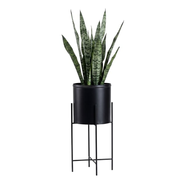Kukkateline kannella 55 cm musta