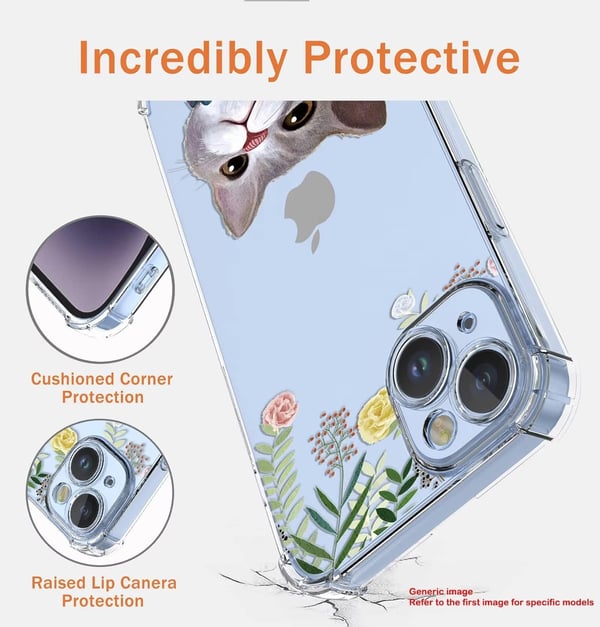 Skal till Samsung Galaxy A04 med genomskinlig katt och färgglada blommor