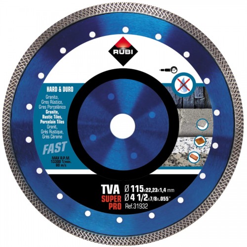 DIAMANTKLING TIL HÅRDT MATERIALE, TURBO VIPER (TVA) 115MM - RI 31932