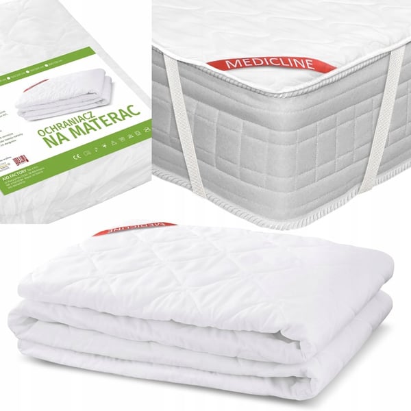 Lankapäällystetty mattressuojus premium 90x200cm valkoinen