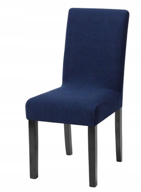 Tummansininen tuolinpäällinen, paksu, joustava