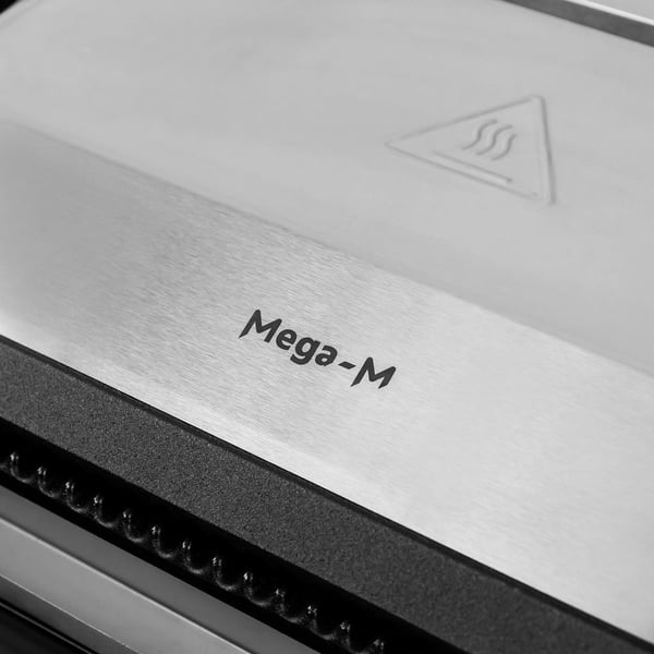 Mega-M HB 2300W kontaktgrill med riflet overflade 230V