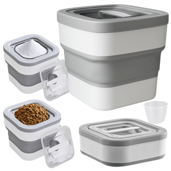 Hopfoldelig opbevaringsbeholder i silikon
