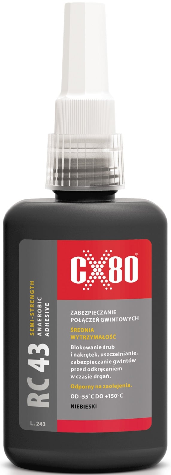 RC-43 ANAEROB LIM TIL SKRUEGEVIND MEDIUM 50ML - CX-088