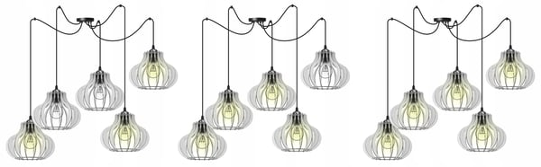 Hængende lampe, loftslysekrone, træ, LED lampeskærm