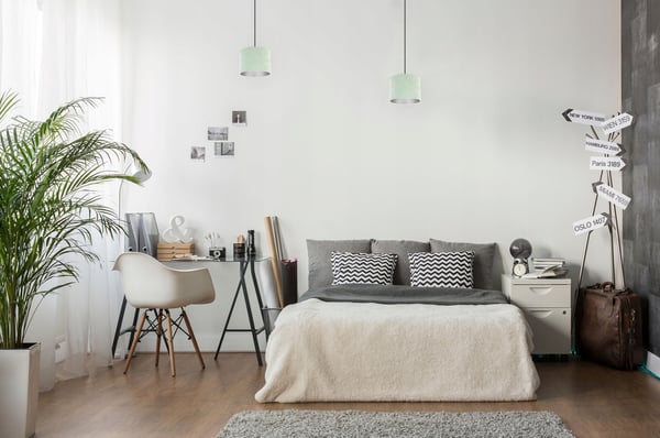 HÆNGELAMPE, LOFTKRONE, KROM, FLØJLSSKÆRM