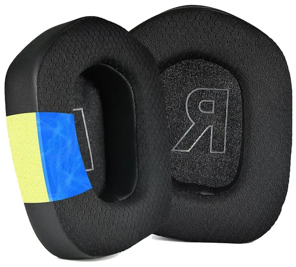 Öronkuddar Svamppads för Logitech G733 G335 G535 Gelfyllning Svart