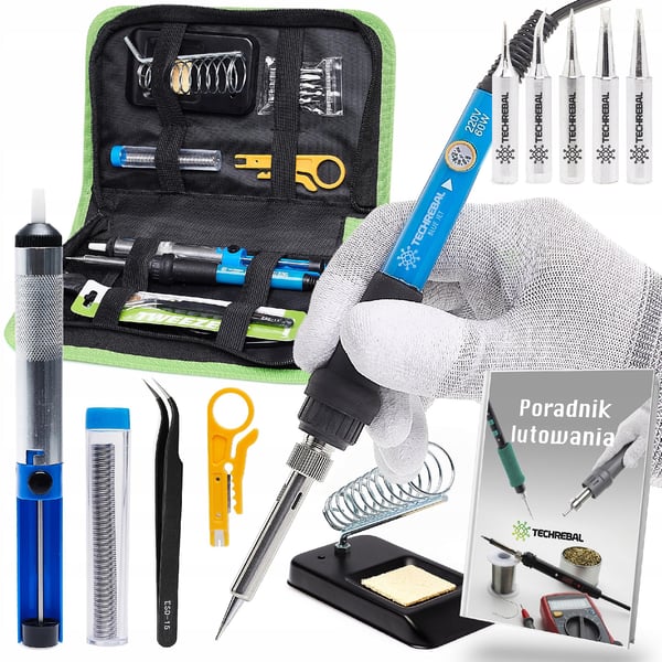 Tarkkuusjuotoskolvi, juotinsarja elektroniikalle, Techrebal 60W