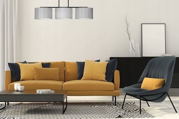 Moderne hængelampe, loftslampe, lampeskærm, 3x60W LED