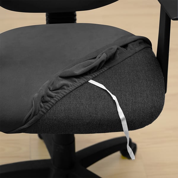Toimistotuolin päällinen, pyörivä tuoli, ISO, sametti, musta